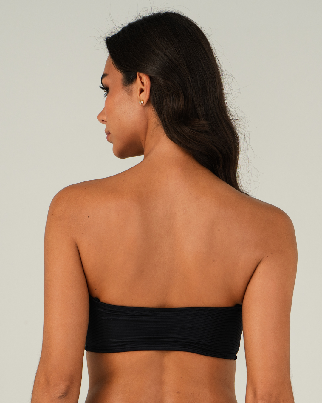 Top bandeau con tirantes desmontables | Luna Serena Negro